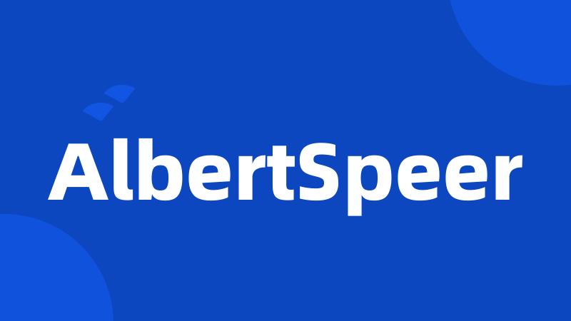 AlbertSpeer