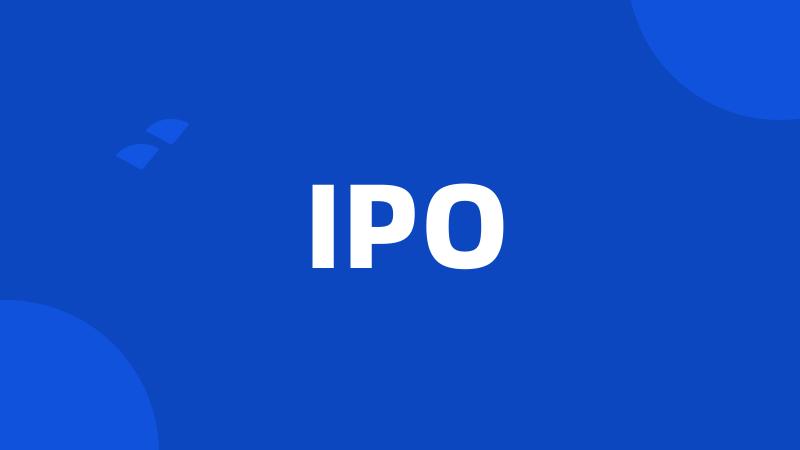 IPO