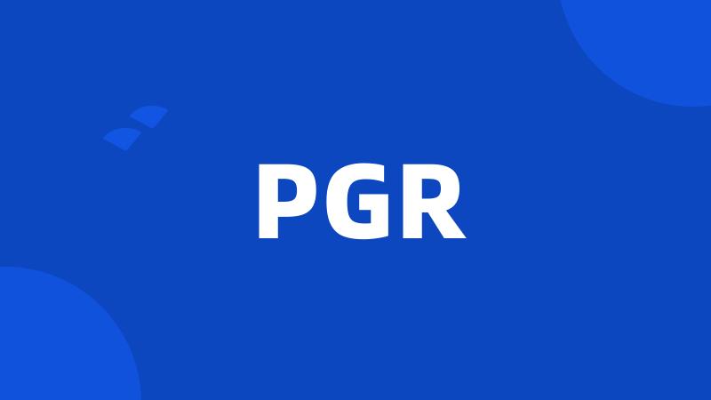 PGR