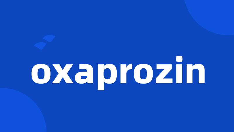 oxaprozin