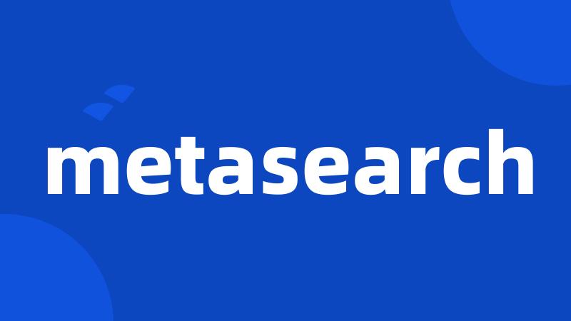 metasearch