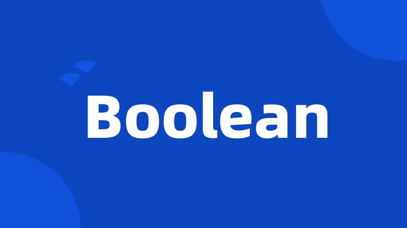 Boolean