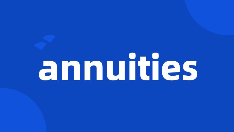 annuities