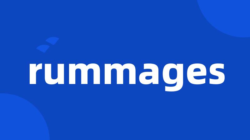 rummages