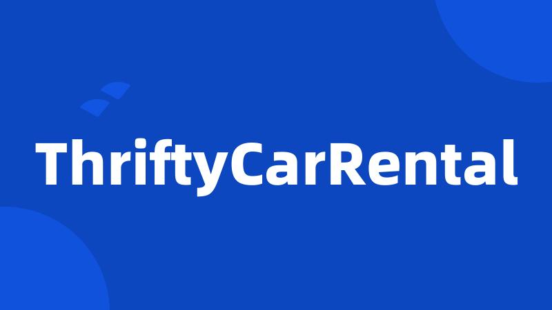 ThriftyCarRental