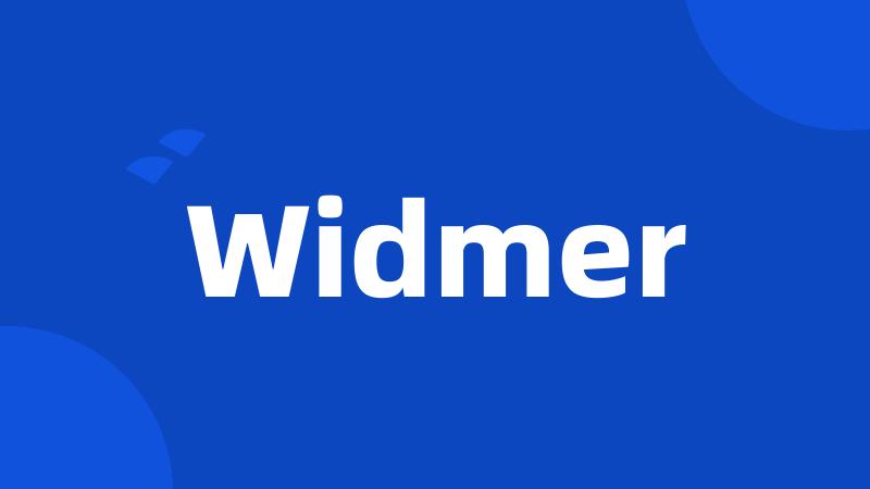 Widmer