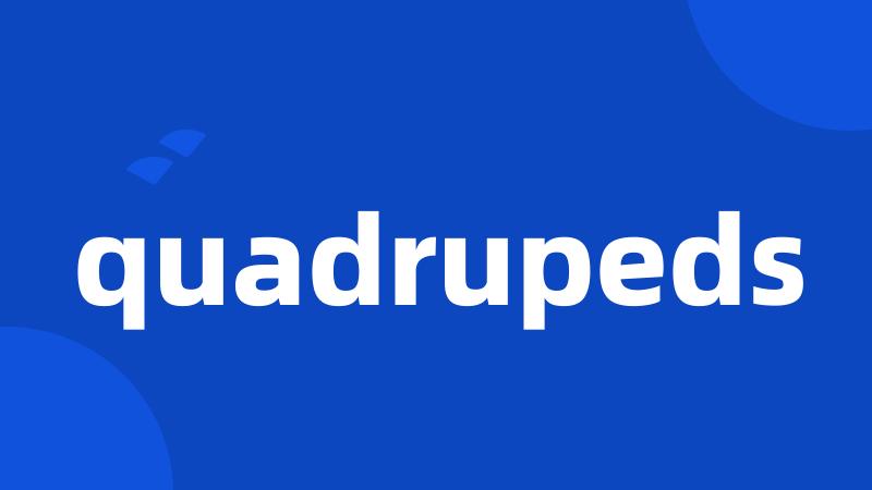 quadrupeds