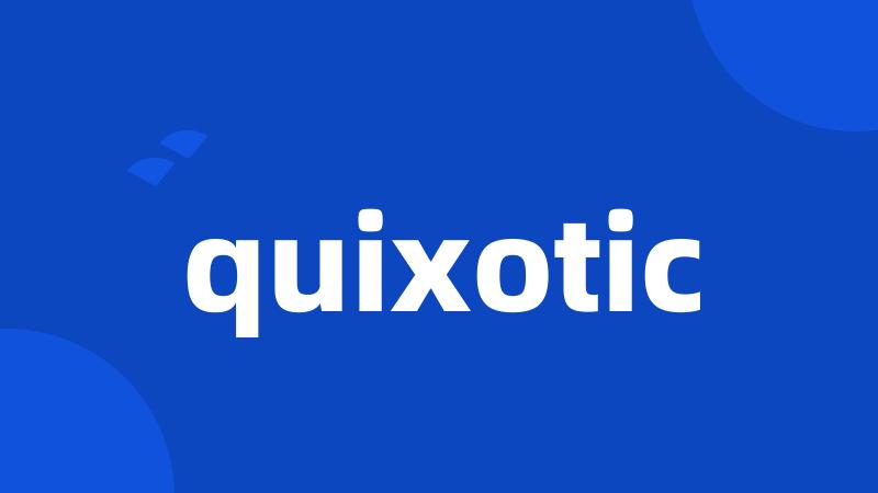 quixotic