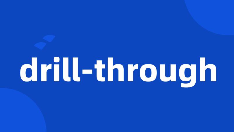 drill-through