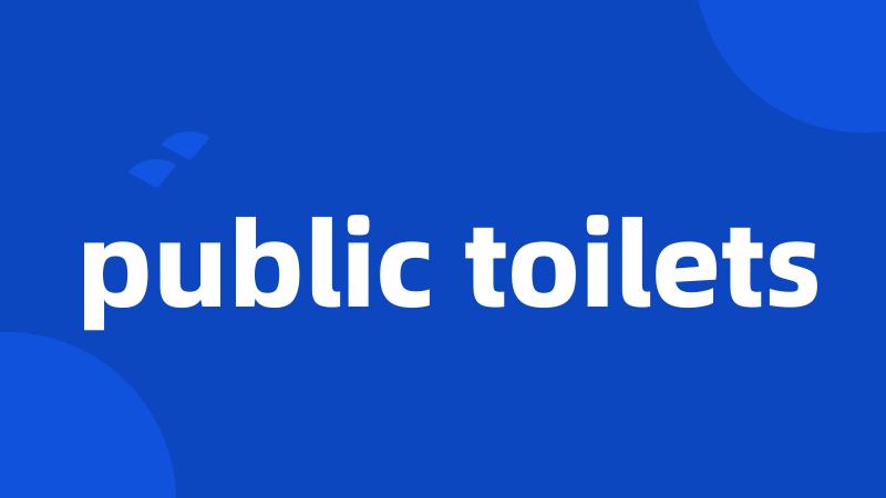 public toilets