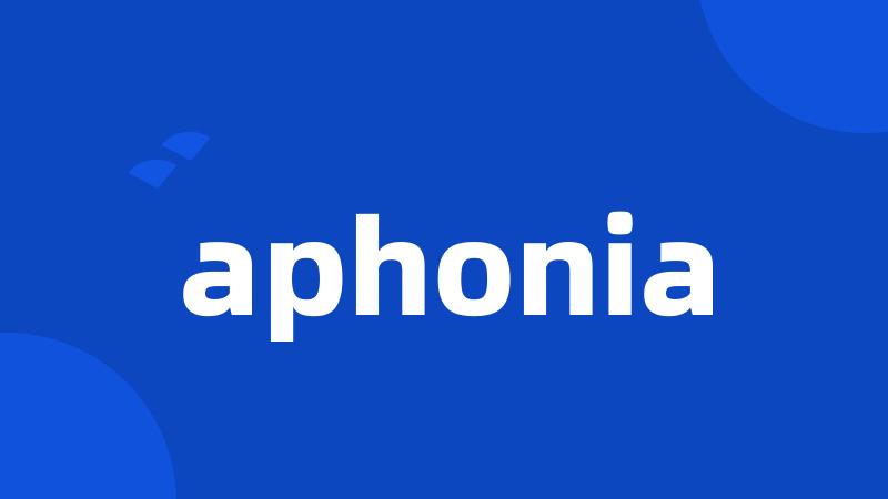 aphonia