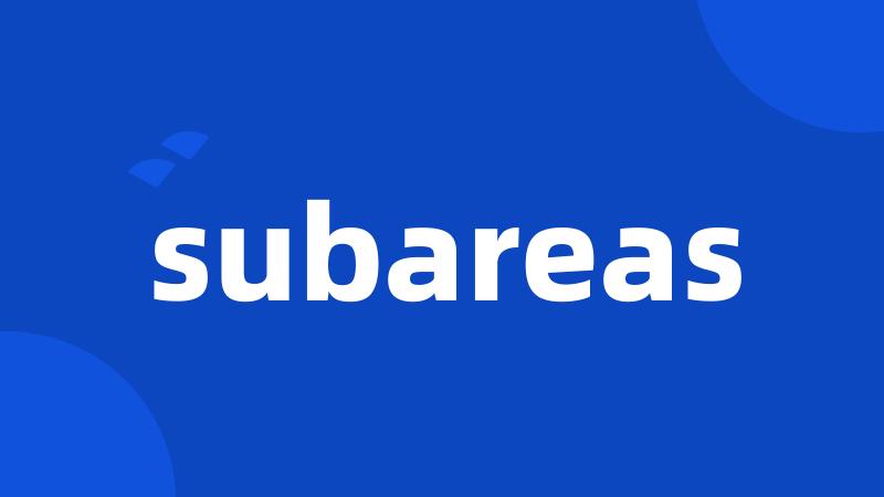 subareas