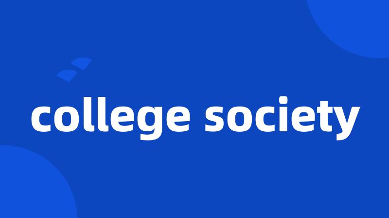 college society