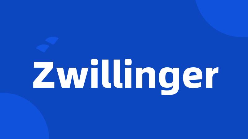 Zwillinger