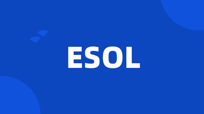 ESOL