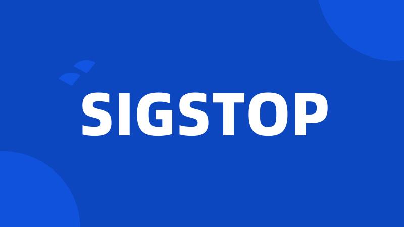 SIGSTOP