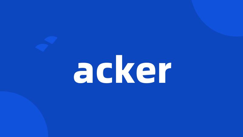 acker