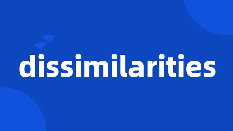 dissimilarities