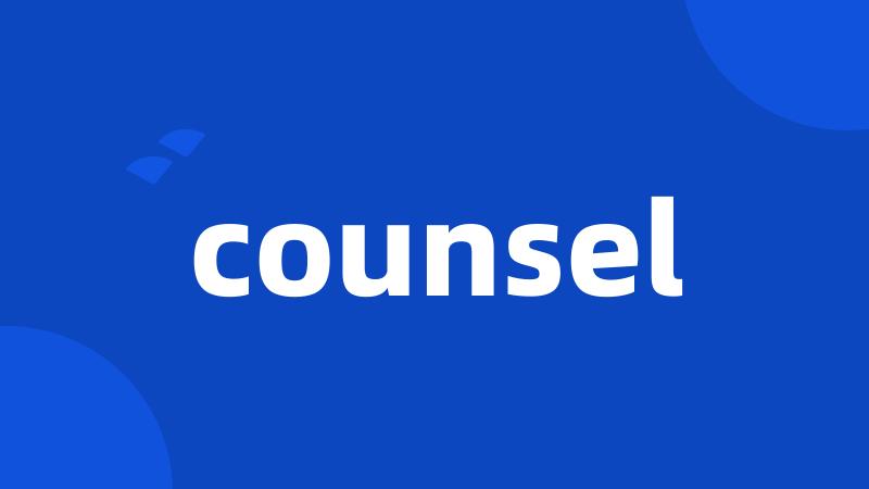 counsel