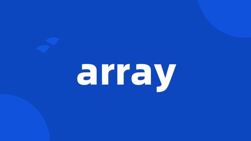 array