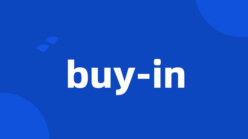 buy-in