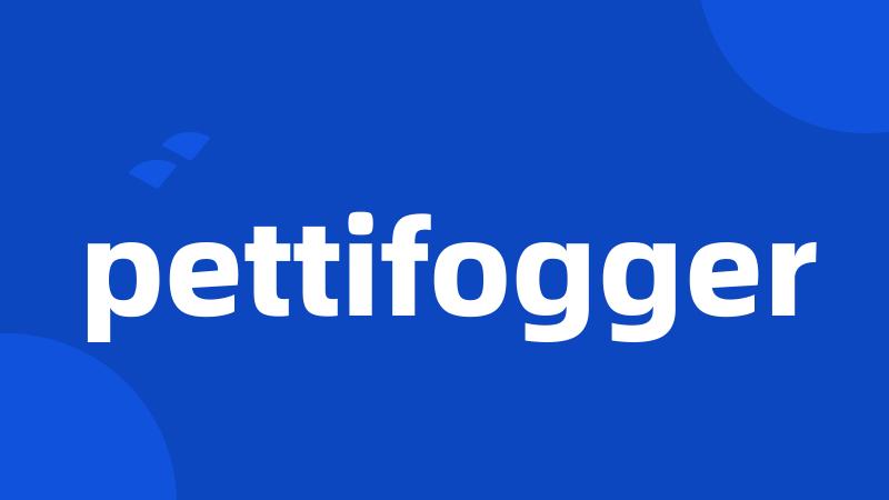 pettifogger