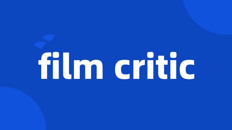 film critic