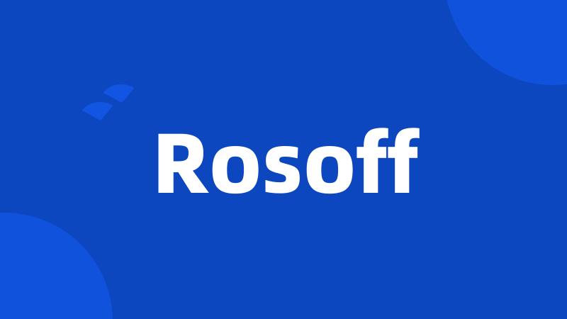 Rosoff