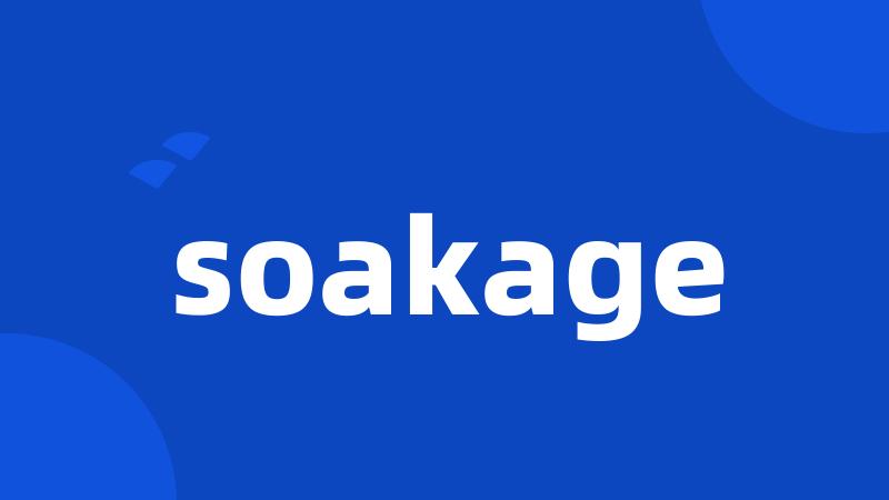 soakage