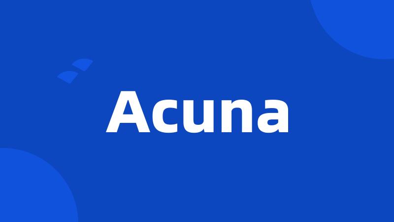 Acuna