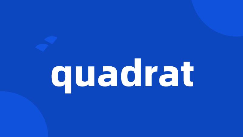 quadrat