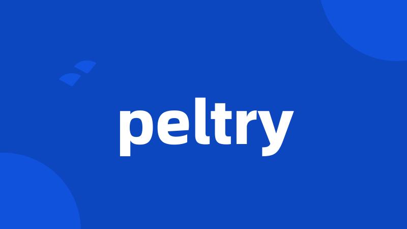 peltry