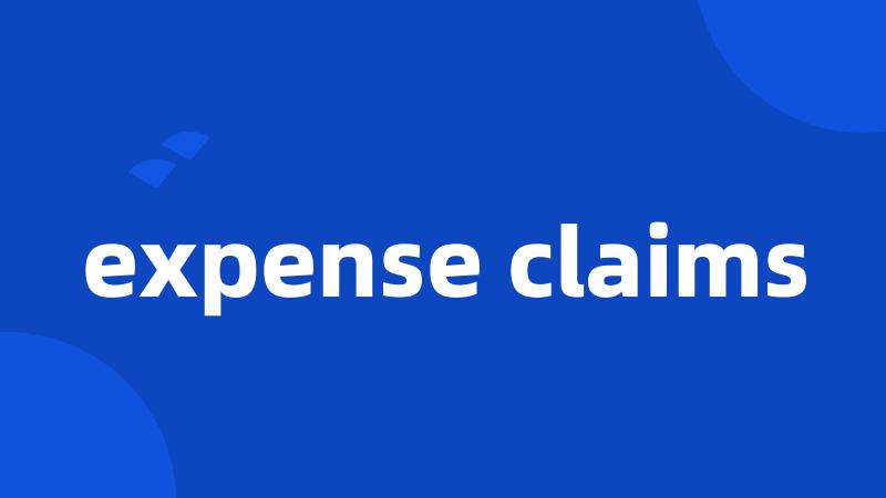 expense claims