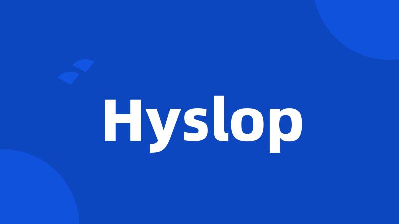 Hyslop