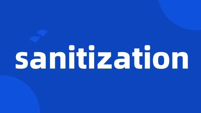 sanitization