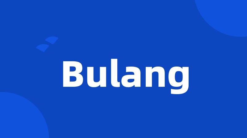 Bulang