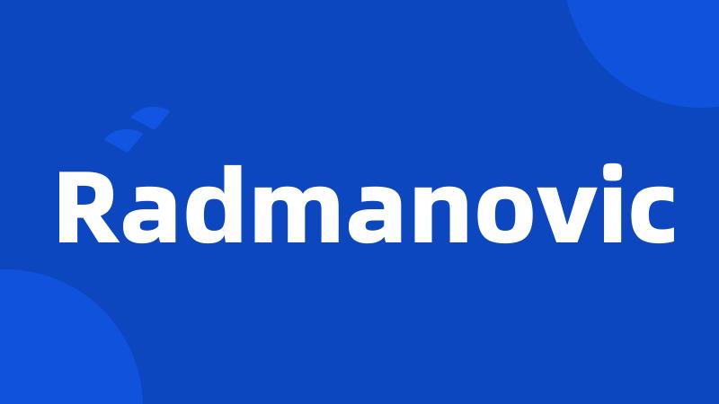 Radmanovic