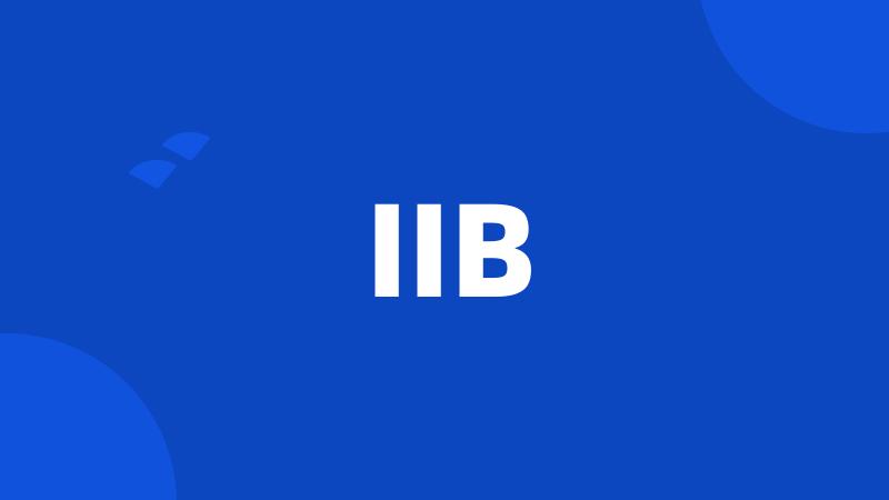 IIB