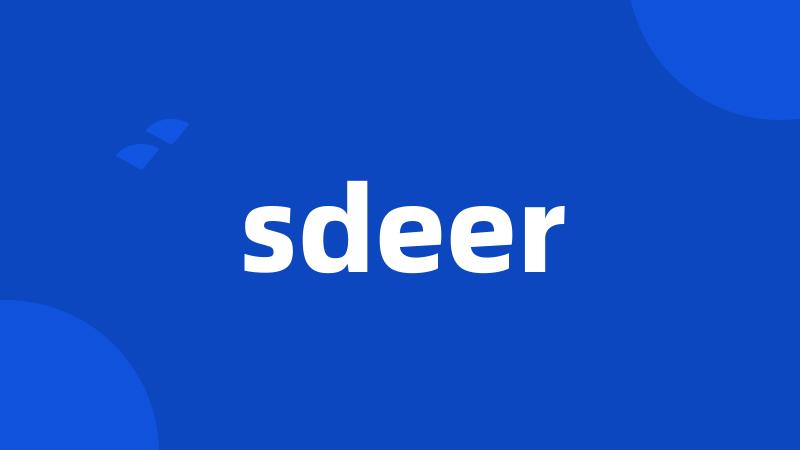 sdeer