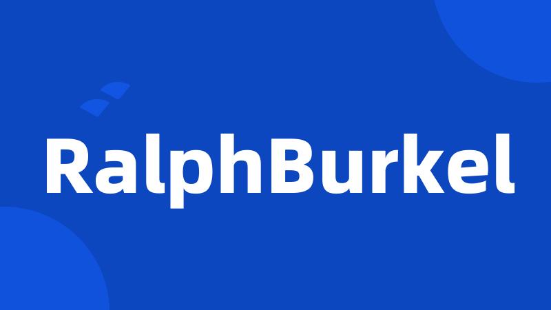 RalphBurkel