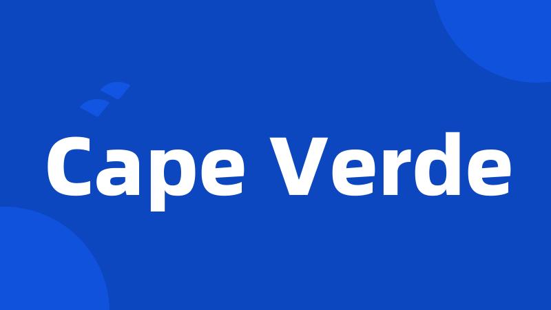 Cape Verde