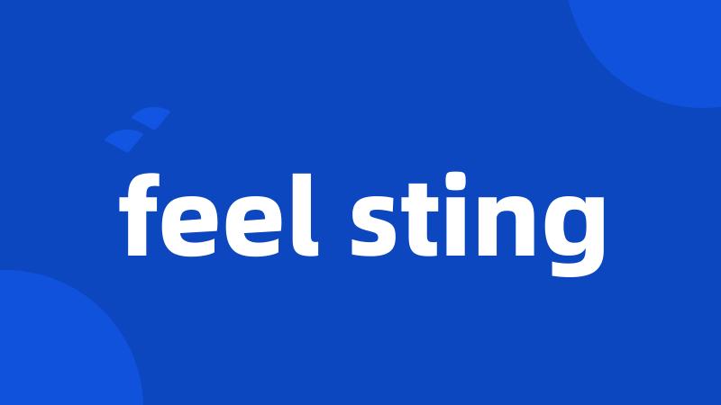 feel sting