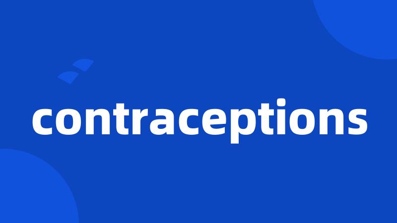 contraceptions