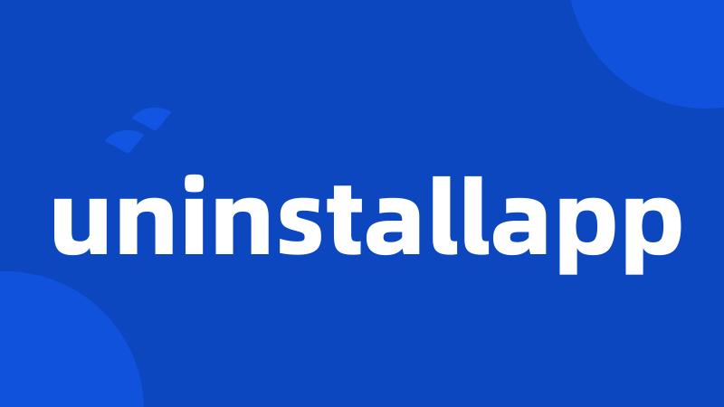 uninstallapp