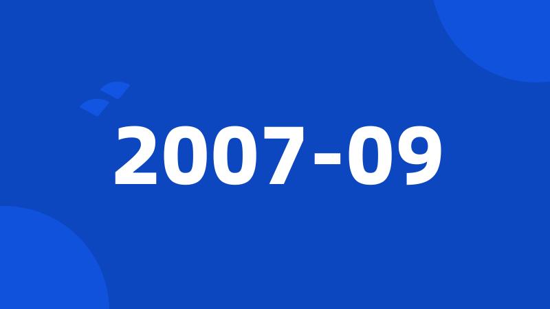 2007-09