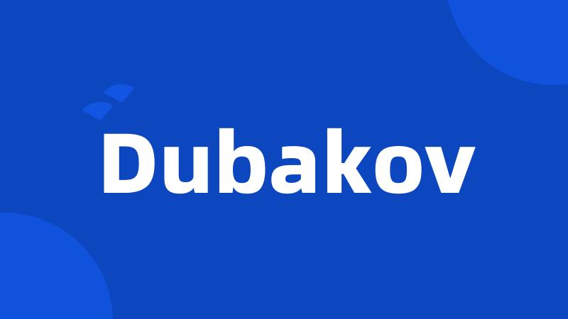 Dubakov