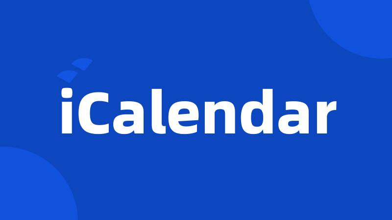 iCalendar