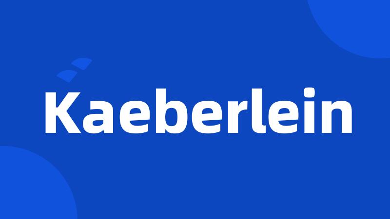 Kaeberlein