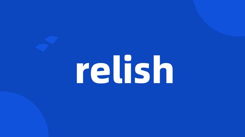 relish