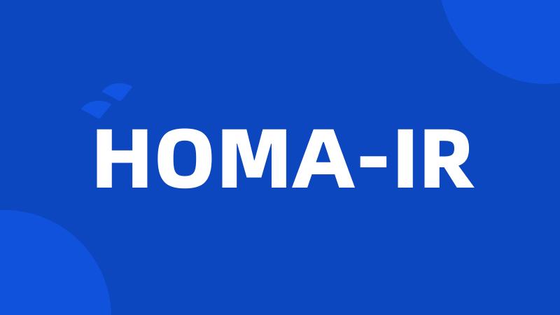 HOMA-IR